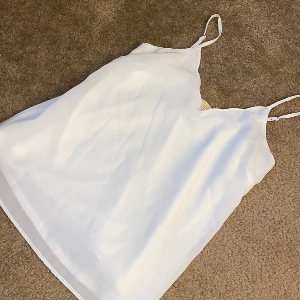 Flowy White Tank
